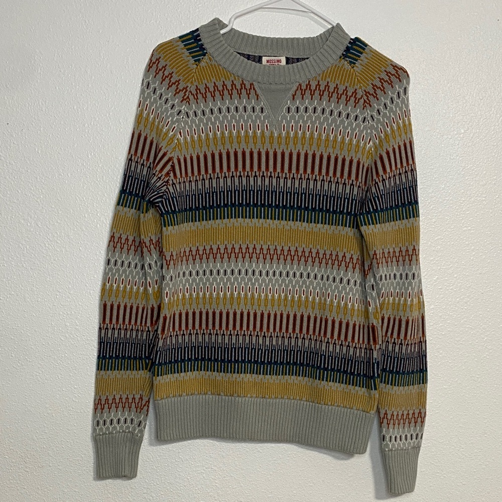 Mossimo Supply Co. Men's Patterned Crewneck Sweater